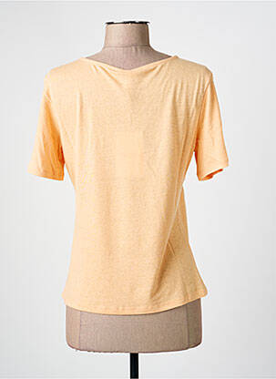 Top stretch manches courtes orange ONLY femme