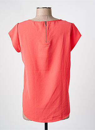 Blouse légère et transparente manches courtes rose ONLY femme