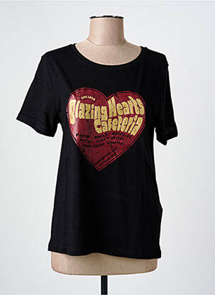 T-shirt sérigraphie manches courtes noir ONLY femme