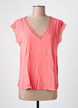 Top manches courtes manches courtes rose ONLY femme