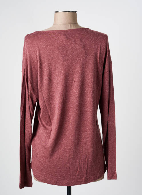 Top stretch manches longues rouge ONLY femme
