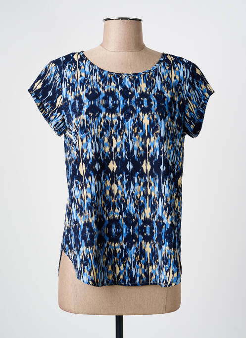 Top manches courtes manches courtes bleu ONLY femme