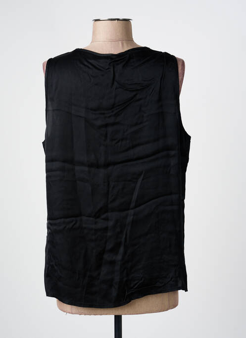 Top col v sans manche noir PAKO LITTO femme