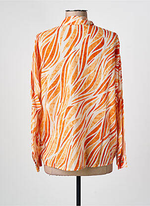 Chemisier coupe fluide manches longues orange PAKO LITTO femme