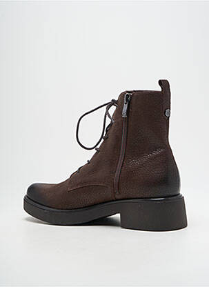 Bottines/boots matière lisse talon de 4 à 6cm marron CAPRICE femme