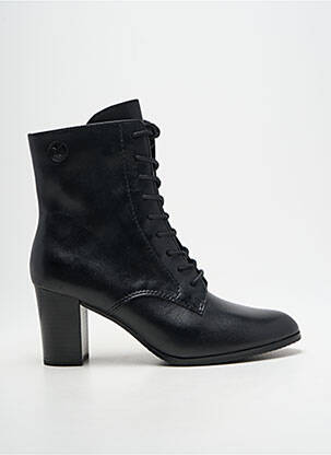 Bottines/boots fermeture zip et lacets talon de 4 à 6cm noir CAPRICE femme