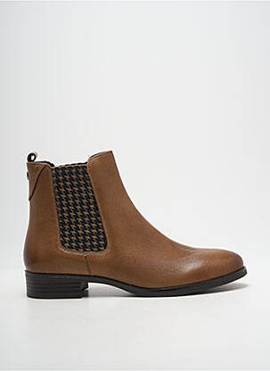 Bottines/boots matière lisse talon plat jusqu'à 3cm marron CAPRICE femme