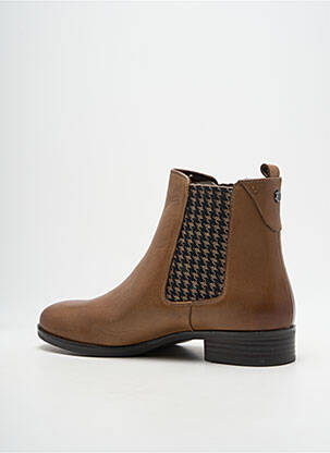 Bottines/boots matière lisse talon plat jusqu'à 3cm marron CAPRICE femme