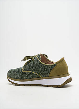 Baskets bout rond talon plat jusqu'à 3cm vert CAPRICE femme