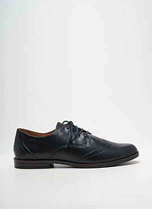 Derbies tissage satiné talon plat jusqu'à 3cm noir CAPRICE femme