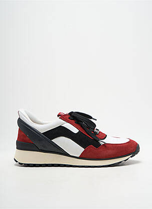 Baskets bout rond talon plat jusqu'à 3cm rouge CAPRICE femme