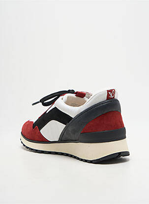 Baskets bout rond talon plat jusqu'à 3cm rouge CAPRICE femme