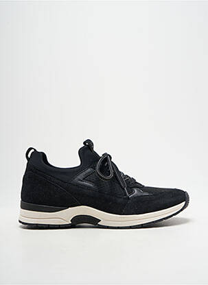 Baskets nubuck talon plat jusqu'à 3cm noir CAPRICE femme