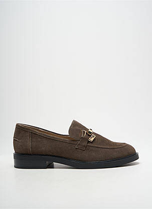 Mocassins nubuck talon plat jusqu'à 3cm marron CAPRICE femme