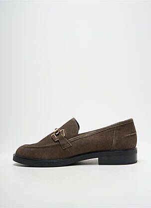 Mocassins nubuck talon plat jusqu'à 3cm marron CAPRICE femme