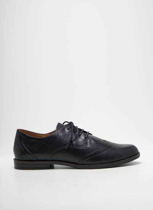 Derbies tissage satiné talon plat jusqu'à 3cm noir CAPRICE femme