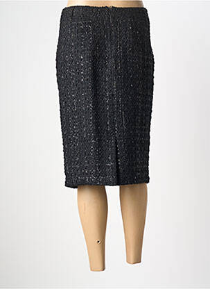 Jupe mi-longue stretch noir ERFO femme