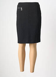 Jupe mi-longue coupe droite noir FRANK WALDER femme