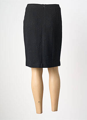 Jupe mi-longue coupe droite noir FRANK WALDER femme