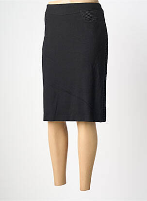 Jupe mi-longue stretch noir FRANK WALDER femme
