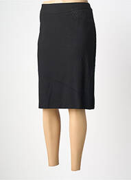 Jupe mi-longue coupe droite noir FRANK WALDER femme