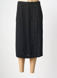 Jupe mi-longue stretch noir BIANCA femme