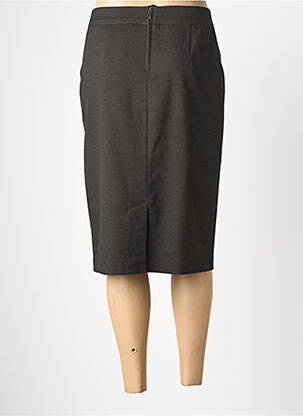 Jupe mi-longue stretch marron BARBARA LEBEK femme