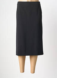 Jupe mi-longue taille à pinces noir LISA CHESNAY femme