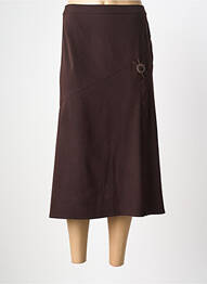 Jupe mi-longue taille normale marron KARTING femme