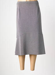 Jupe mi-longue taille à pinces gris KARTING femme