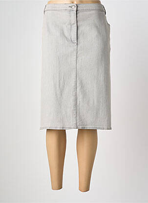 Jupe mi-longue stretch gris KARTING femme