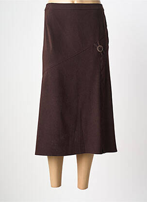 Jupe mi-longue marron KARTING femme