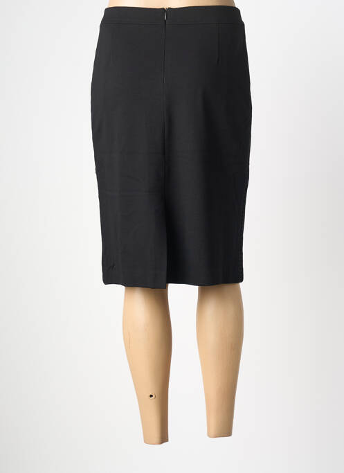 Jupe mi-longue coupe droite noir FRANK WALDER femme