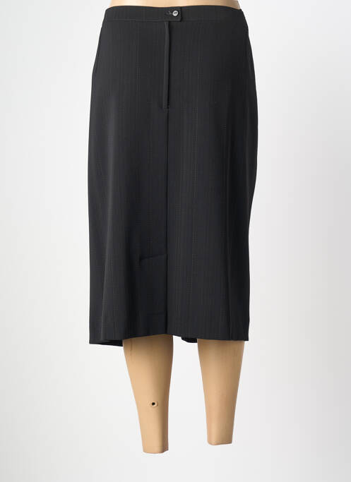 Jupe mi-longue taille à pinces noir LISA CHESNAY femme