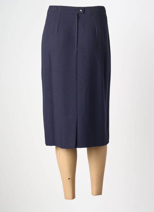 Jupe mi-longue bleu LISA CHESNAY femme