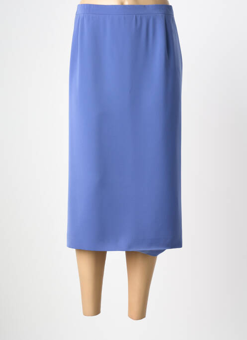 Jupe mi-longue bleu WEINBERG femme