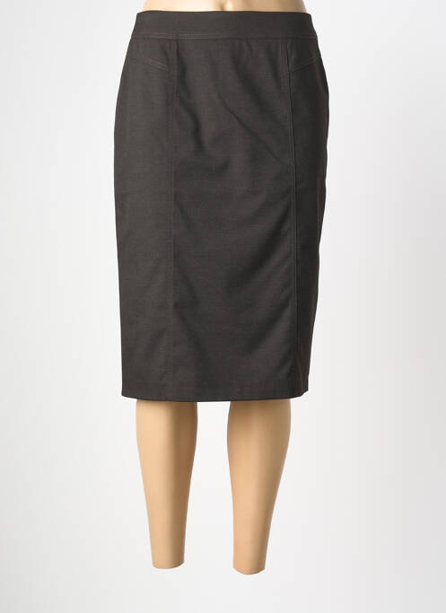 Jupe mi-longue marron BARBARA LEBEK femme