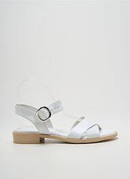 Sandales/nu pieds chiquet talon plat jusqu'à 3cm blanc NERO GIARDINI femme