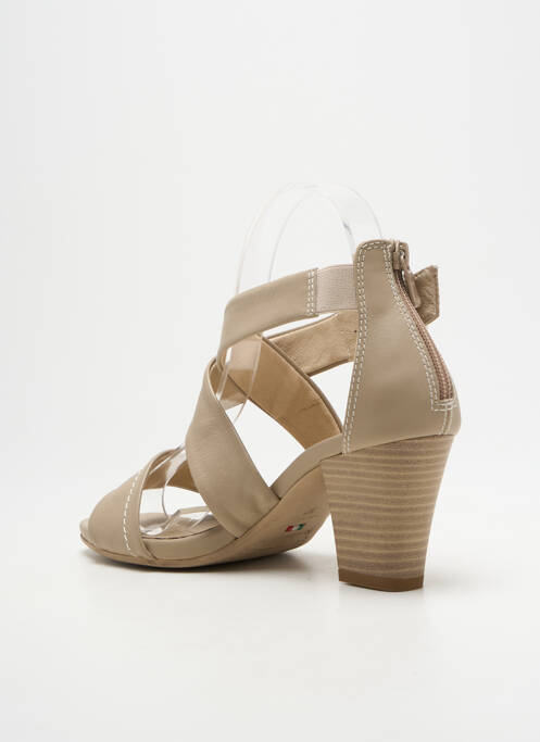Sandales/nu pieds talon bottier talon de 7 à 9cm beige NERO GIARDINI femme