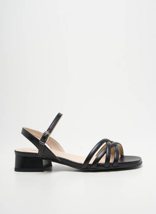 Sandales/nu pieds matière lisse talon plat jusqu'à 3cm noir NERO GIARDINI femme