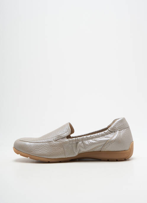 Mocassins matière lisse talon plat jusqu'à 3cm beige CAPRICE femme