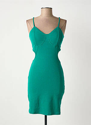 Robe courte vert FASHION femme