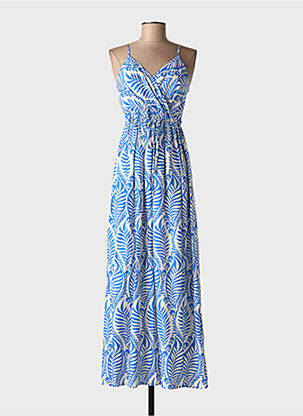 Robe longue bleu clair ELENA Z femme