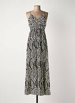 Robe longue noir ELENA Z femme