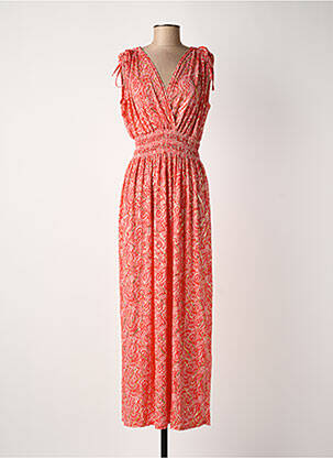 Robe longue rouge ELENA Z femme