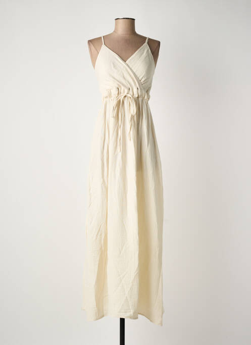 Robe longue beige ELENA Z femme