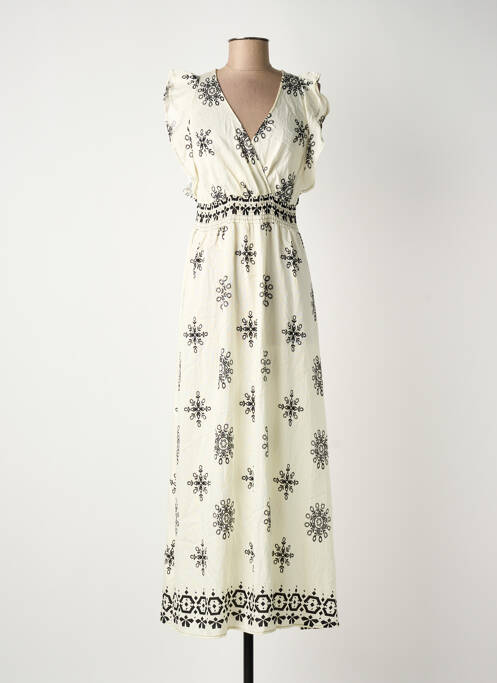 Robe longue beige ELENA Z femme