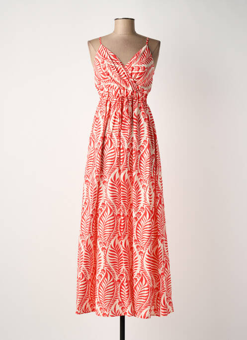 Robe longue rouge ELENA Z femme