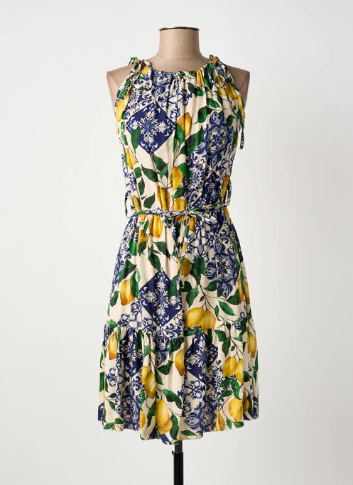 Robe mi-longue bleu ESTEE BROWN femme