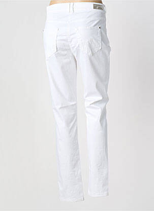 Pantalon slim tissage popeline taille normale blanc GARDEUR femme